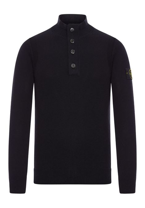 maglione collo alto uomo nero STONE ISLAND | K2S15 5100040 S00A3V0029